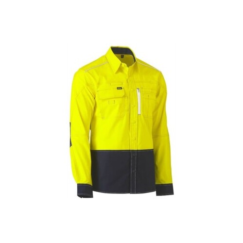 WORKWEAR, SAFETY & CORPORATE CLOTHING SPECIALISTS - FLEX & MOVE  HI VIS UTILITY SHIRT LONG SLEEVE