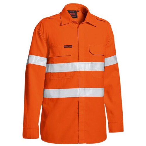 WORKWEAR, SAFETY & CORPORATE CLOTHING SPECIALISTS - X TAPED BIOMOTION TWO TONE HI VIS LIGHTWEIGHT DRILL SHIRT