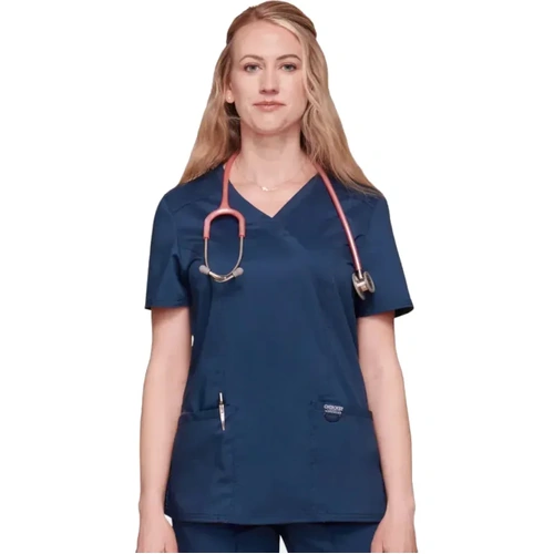 WORKWEAR, SAFETY & CORPORATE CLOTHING SPECIALISTS Revolution - Ladies Mock Wrap Scrub Top