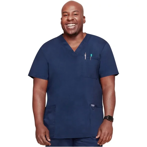 WORKWEAR, SAFETY & CORPORATE CLOTHING SPECIALISTS - Revolution - Men's 3 Pocket V-Neck Scrub Top