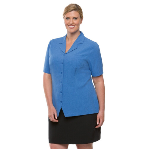 WORKWEAR, SAFETY & CORPORATE CLOTHING SPECIALISTS - Ezylin Overblouse Short Sleeve Shirt - Ladies