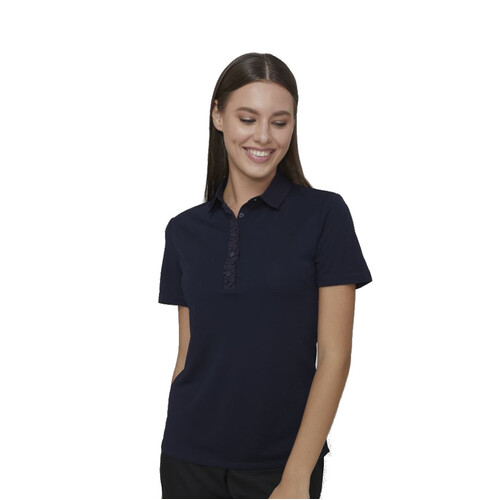 WORKWEAR, SAFETY & CORPORATE CLOTHING SPECIALISTS - Bella S/Slv Frill Placket Top - Ladies