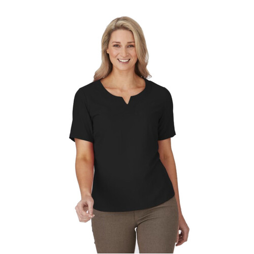 WORKWEAR, SAFETY & CORPORATE CLOTHING SPECIALISTS - The Knit Woven Short Sleeve Shirt - Ladies