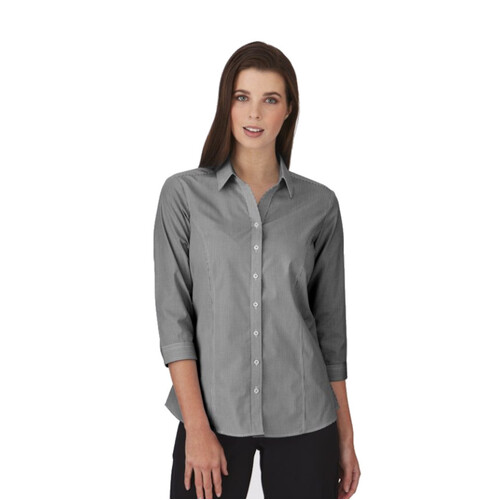 WORKWEAR, SAFETY & CORPORATE CLOTHING SPECIALISTS - Pippa Check - 3/4 Sleeve Shirt - Ladies