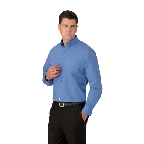 WORKWEAR, SAFETY & CORPORATE CLOTHING SPECIALISTS Micro Check Long Sleeve Shirt - Mens