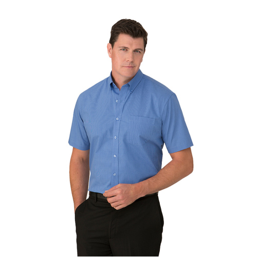 WORKWEAR, SAFETY & CORPORATE CLOTHING SPECIALISTS Micro Check Short Sleeve Shirt - Mens