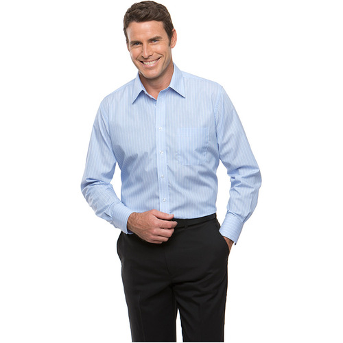 WORKWEAR, SAFETY & CORPORATE CLOTHING SPECIALISTS Shadow Stripe Long Sleeve Shirt - Mens