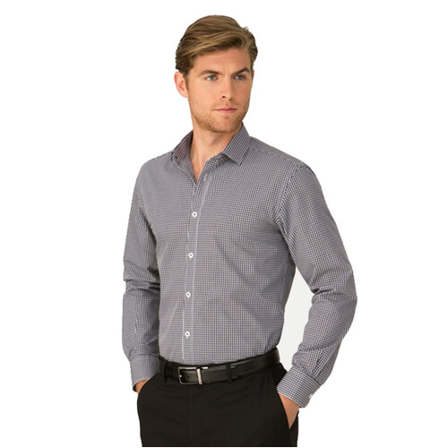 WORKWEAR, SAFETY & CORPORATE CLOTHING SPECIALISTS - So Ezy Check - Long Sleeve Shirt - Mens