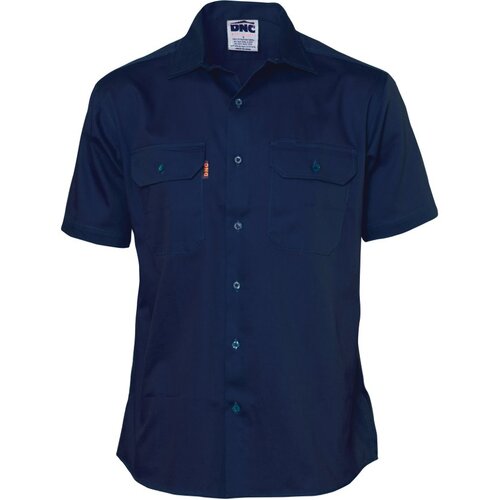 WORKWEAR, SAFETY & CORPORATE CLOTHING SPECIALISTS - Cotton Drill Work Shirt - Short Sleeve