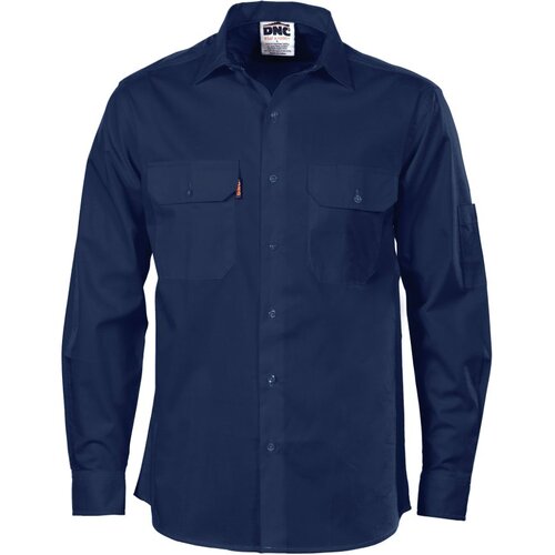 WORKWEAR, SAFETY & CORPORATE CLOTHING SPECIALISTS - Cool-Breeze Work Shirt- Long Sleeve