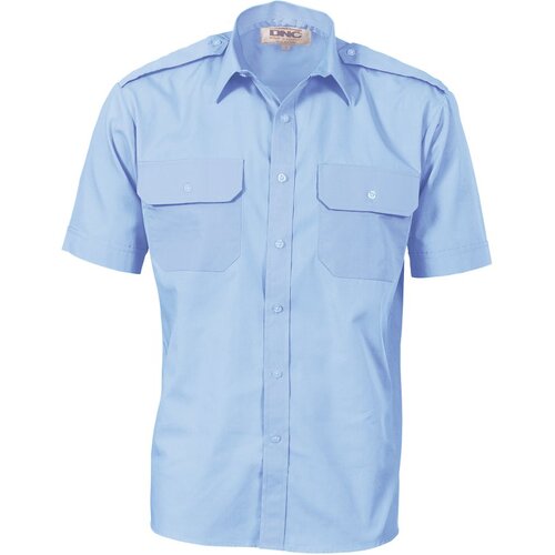 WORKWEAR, SAFETY & CORPORATE CLOTHING SPECIALISTS Epaulette Polyester/Cotton Work Shirt - Short Sleeve