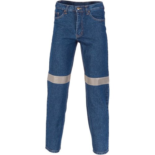 WORKWEAR, SAFETY & CORPORATE CLOTHING SPECIALISTS - Denim Jeans With CSR R/Tape