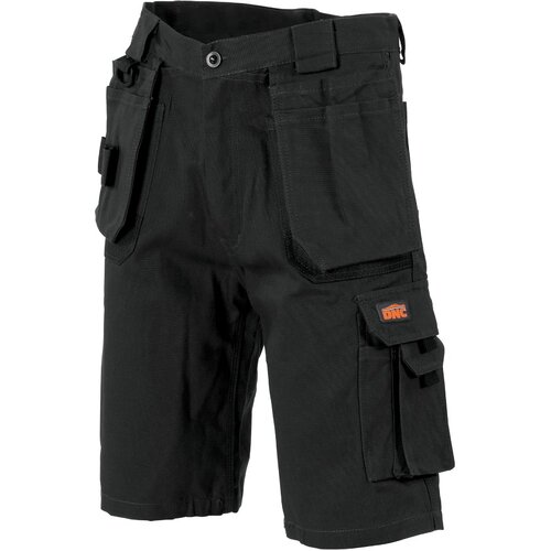 WORKWEAR, SAFETY & CORPORATE CLOTHING SPECIALISTS - Duratex Cotton Duck Weave Tradies Cargo Shorts - with twin holster tool pocket