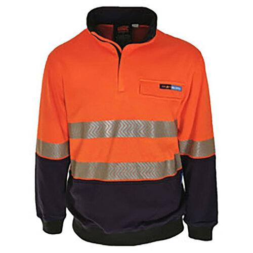 WORKWEAR, SAFETY & CORPORATE CLOTHING SPECIALISTS HiVis 1/2 Zip FR HRC2 D/N Jumper