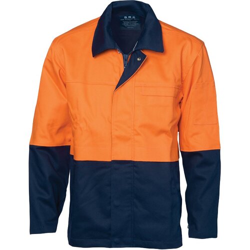 WORKWEAR, SAFETY & CORPORATE CLOTHING SPECIALISTS Patron Saint Flame Retardant Two Tone Drill Welder s Jacket