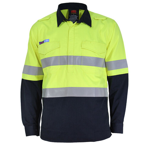 WORKWEAR, SAFETY & CORPORATE CLOTHING SPECIALISTS - INHERENT FR PPE1 2T C/F DN L/W Shirt