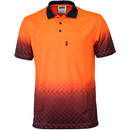 WORKWEAR, SAFETY & CORPORATE CLOTHING SPECIALISTS - HIVIS SUBLIMATED METAL MESH POLO