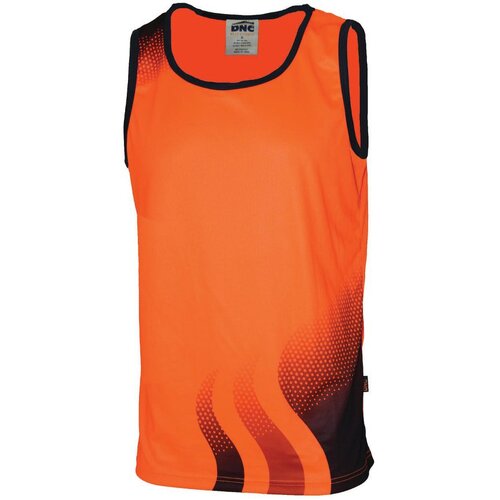 WORKWEAR, SAFETY & CORPORATE CLOTHING SPECIALISTS WAVE HIVIS SUBLIMATED SINGLET