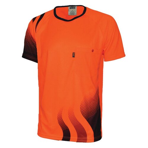 WORKWEAR, SAFETY & CORPORATE CLOTHING SPECIALISTS - WAVE HIVIS SUBLIMATED TEE