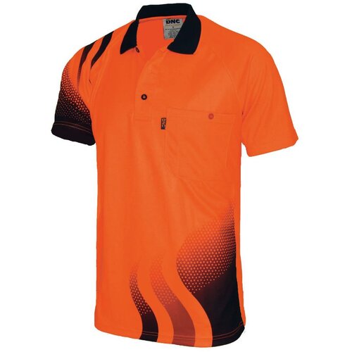 WORKWEAR, SAFETY & CORPORATE CLOTHING SPECIALISTS - WAVE HIVIS SUBLIMATED POLO