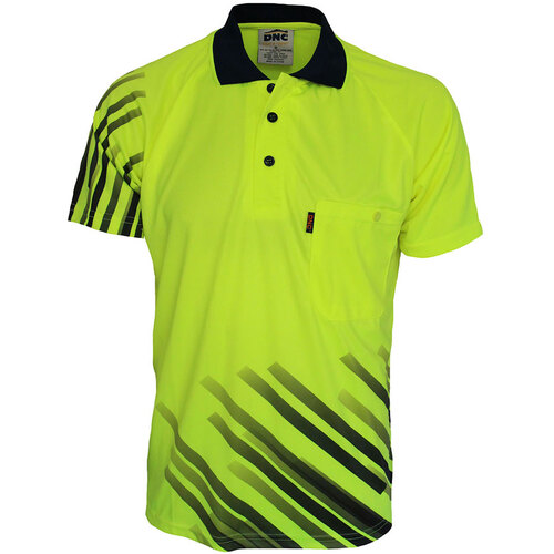 WORKWEAR, SAFETY & CORPORATE CLOTHING SPECIALISTS HiVis Sublimated Stripe Polo