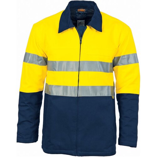 WORKWEAR, SAFETY & CORPORATE CLOTHING SPECIALISTS - HiVis Two Tone Protect or Drill Jacket with 3M R/ Tape