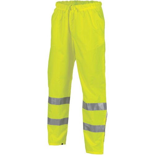 WORKWEAR, SAFETY & CORPORATE CLOTHING SPECIALISTS HiVis D/N Breathable Rain Pants with 3M R/Tape