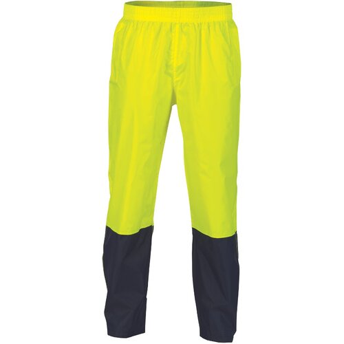 WORKWEAR, SAFETY & CORPORATE CLOTHING SPECIALISTS HiVis Two Tone Light weight Rain pants