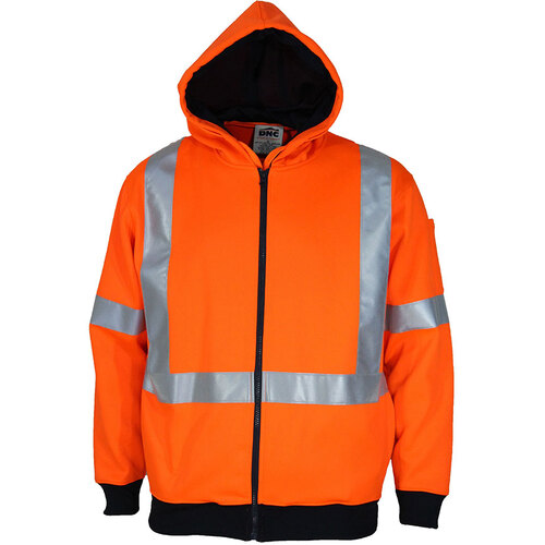 WORKWEAR, SAFETY & CORPORATE CLOTHING SPECIALISTS - Hi-Vis Full Zip  X  Back Fleecy Hoodie