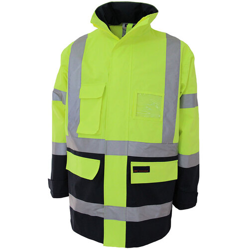 WORKWEAR, SAFETY & CORPORATE CLOTHING SPECIALISTS - HiVis "H" pattern 2T Biomotion tape jacket