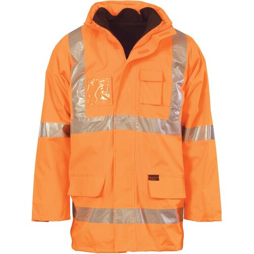 WORKWEAR, SAFETY & CORPORATE CLOTHING SPECIALISTS HiVis Cross Back D/N  6 in 1  jacket (Outer Jacket and Inner Vest can be sold separately)