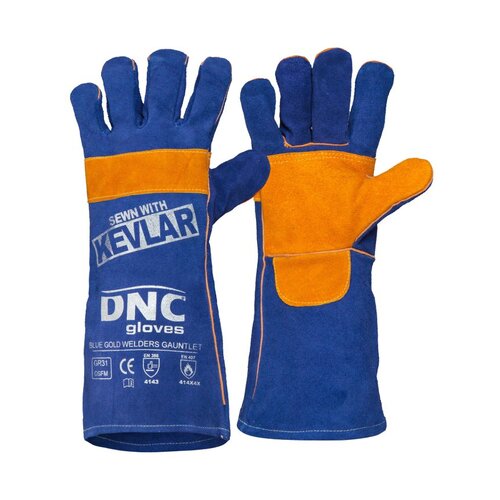 WORKWEAR, SAFETY & CORPORATE CLOTHING SPECIALISTS - Blue Gold Welders Gauntlet