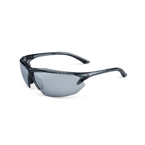 WORKWEAR, SAFETY & CORPORATE CLOTHING SPECIALISTS Glasses - Aurora - Smoke+ Full Silver Mirror