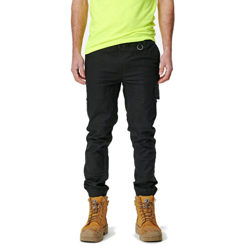 WORKWEAR, SAFETY & CORPORATE CLOTHING SPECIALISTS MENS CUFFED ELASTIC PANT