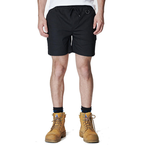 WORKWEAR, SAFETY & CORPORATE CLOTHING SPECIALISTS - MENS ELASTIC BASIC SHORT