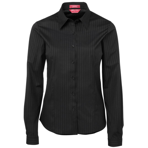 WORKWEAR, SAFETY & CORPORATE CLOTHING SPECIALISTS - JB's LADIES URBAN L/S POPLIN SHIRT