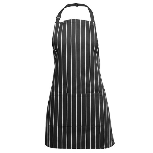 WORKWEAR, SAFETY & CORPORATE CLOTHING SPECIALISTS JB's 5A - JB's 65x71 STRIPED BIB APRON WITH POCKET