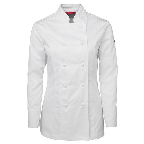 WORKWEAR, SAFETY & CORPORATE CLOTHING SPECIALISTS JB's LADIES L/S CHEF'S JACKET