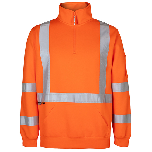 WORKWEAR, SAFETY & CORPORATE CLOTHING SPECIALISTS - JB's NSW/QLD RAIL (D+N) X-BACK 1/2 ZIP FLEECE