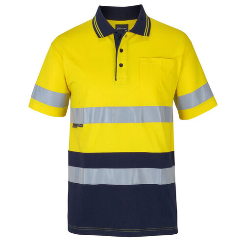 WORKWEAR, SAFETY & CORPORATE CLOTHING SPECIALISTS - JB's HV (D+N) L/S COTTON POLO