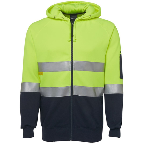 WORKWEAR, SAFETY & CORPORATE CLOTHING SPECIALISTS - JB's HI VIS (D+N) FLEECY HOODIE