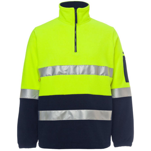 WORKWEAR, SAFETY & CORPORATE CLOTHING SPECIALISTS JB's HI VIS (D+N) 1/2 ZIP POLAR FLEECE