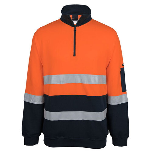 WORKWEAR, SAFETY & CORPORATE CLOTHING SPECIALISTS - JB's HV 310 (D+N) COTTON 1/2 ZIP FLEECE