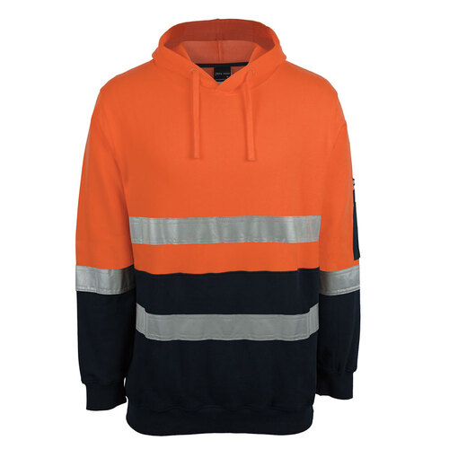 WORKWEAR, SAFETY & CORPORATE CLOTHING SPECIALISTS - JB's HV D+N 310 COTTON PULLOVER FLEECE HOODIE