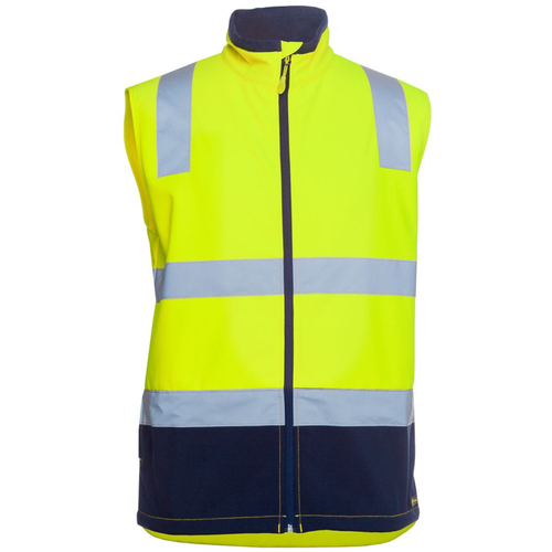 WORKWEAR, SAFETY & CORPORATE CLOTHING SPECIALISTS - JB's Hi Vis D+N Water Resistant Softshell Vest