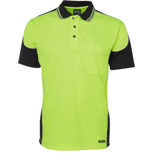 WORKWEAR, SAFETY & CORPORATE CLOTHING SPECIALISTS - JB's HI VIS 4602.1 CONTRAST PIPING POLO