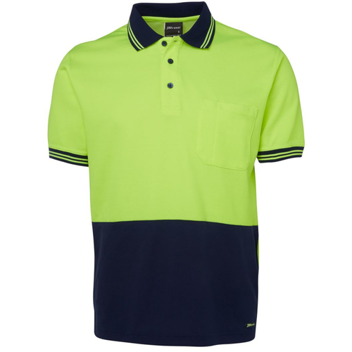 WORKWEAR, SAFETY & CORPORATE CLOTHING SPECIALISTS - JB's HI VIS S/S COTTON BACK POLO