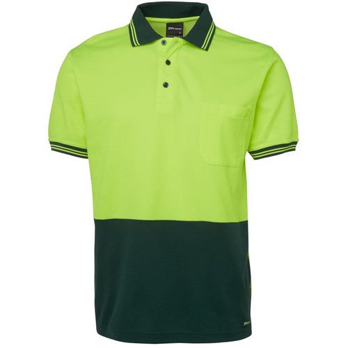 WORKWEAR, SAFETY & CORPORATE CLOTHING SPECIALISTS JB's HI VIS S/S COTTON BACK POLO