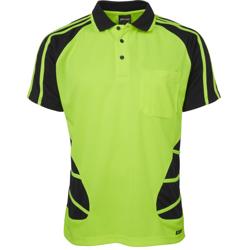 WORKWEAR, SAFETY & CORPORATE CLOTHING SPECIALISTS - JB's HI VIS S/S SPIDER POLO