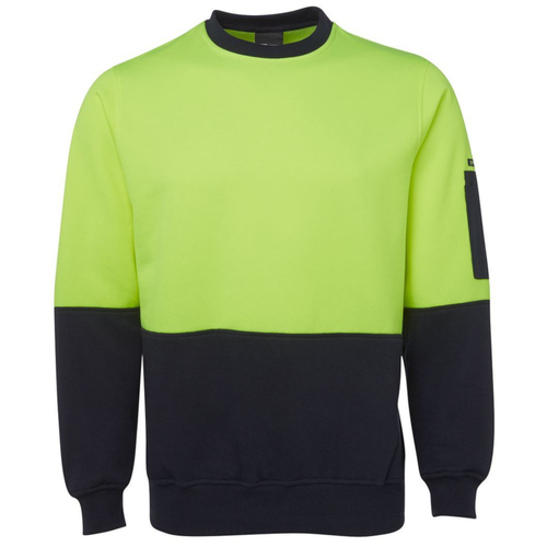 WORKWEAR, SAFETY & CORPORATE CLOTHING SPECIALISTS JB's HI VIS FLEECY CREW